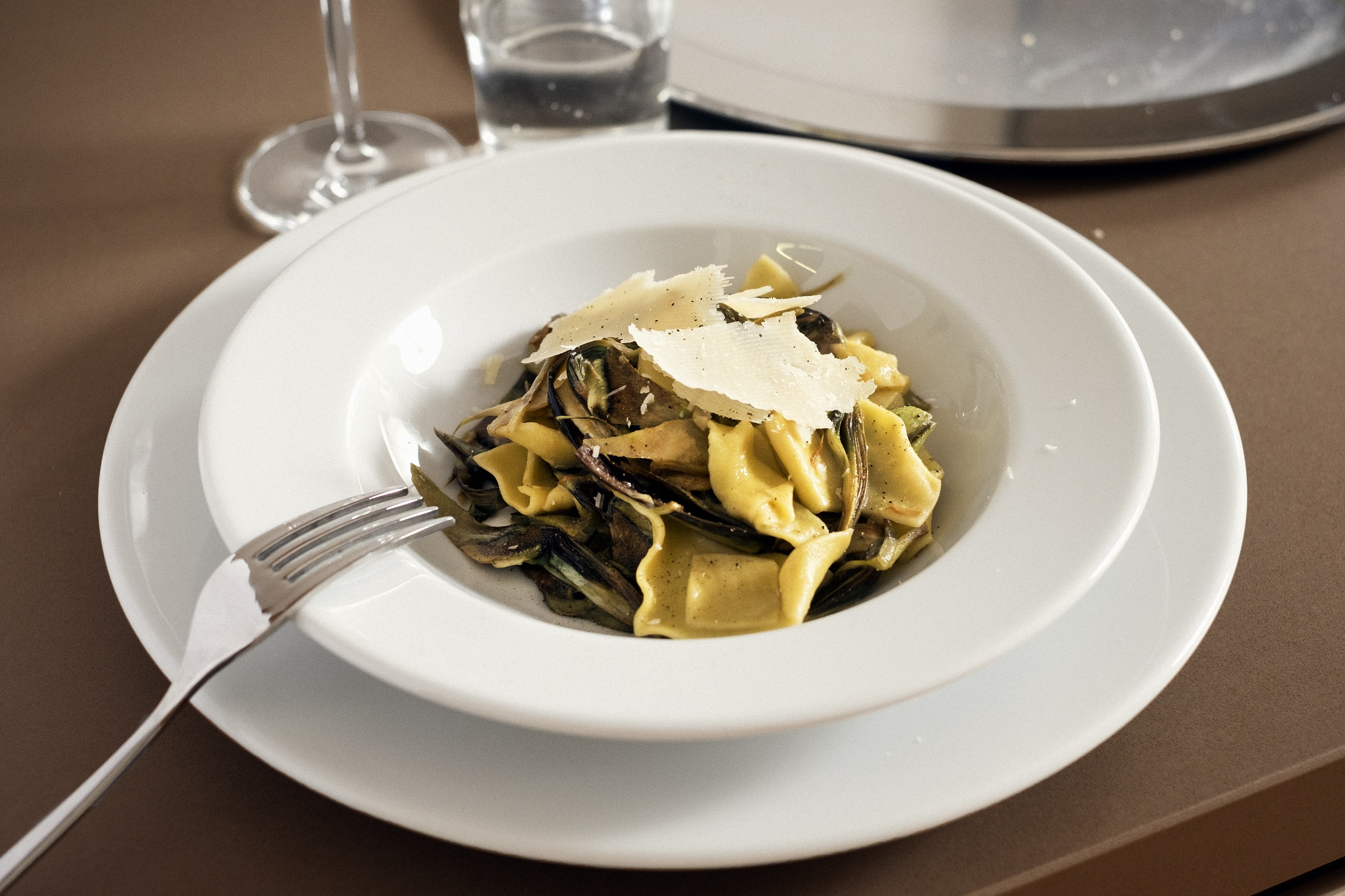 Maltagliati con sugo di carciofi - Bertazzoni